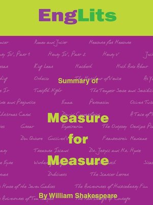 cover image of EngLits: Measure for Measure